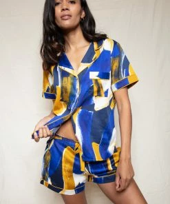 Fable & Eve Chelsea Abstract Print Shorty Set Other Lingerie