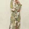 Fable & Eve Richmond Leaf Print Long Dressing Gown Other Lingerie