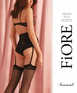 FiORE Grace Patterned Stockings Other Lingerie