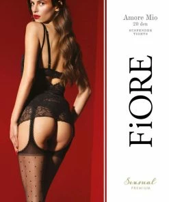 FiORE Sensual Amore Mio Suspender Tights 20 Denier Other Lingerie