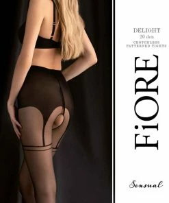 FiORE Sensual Delight Crotchless Tights 20 Denier Other Lingerie