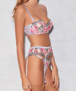 Fleur Du Mal Knickers Card Embroidery Thong