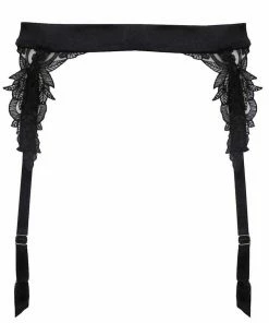 Fleur Of England Onyx Suspender Belt Other Lingerie