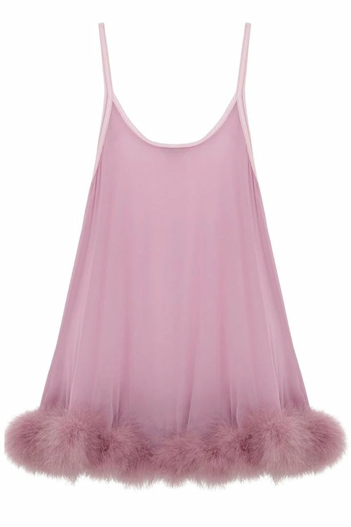 Gilda & Pearl Diana Silk & Marabou Babydoll 2 Gilda & Pearl Diana Silk & Marabou Babydoll