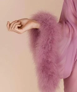 Gilda & Pearl Diana Silk & Marabou Kimono 6 Gilda & Pearl Diana Silk & Marabou Kimono