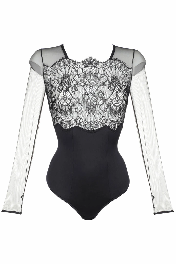 Jolidon French Connection Long Sleeve Thong Bodysuit 2 Jolidon French Connection Long Sleeve Thong Bodysuit