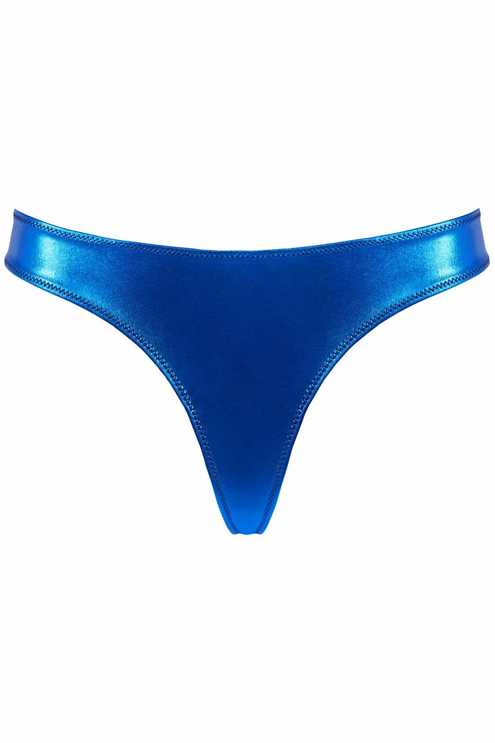 Maison Close Knickers Blue Angel High Leg Thong 2 Maison Close Knickers Blue Angel High Leg Thong