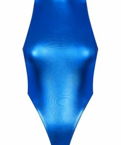 Maison Close Blue Angel High Hip Thong Bodysuit