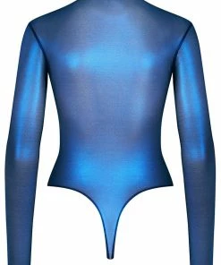 Maison Close Other Lingerie Blue Angel Long Sleeve Thong Bodysuit