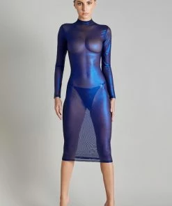 Maison Close Blue Angel Long Sleeve Midi Dress Other Lingerie 8 Maison Close Blue Angel Long Sleeve Midi Dress Other Lingerie