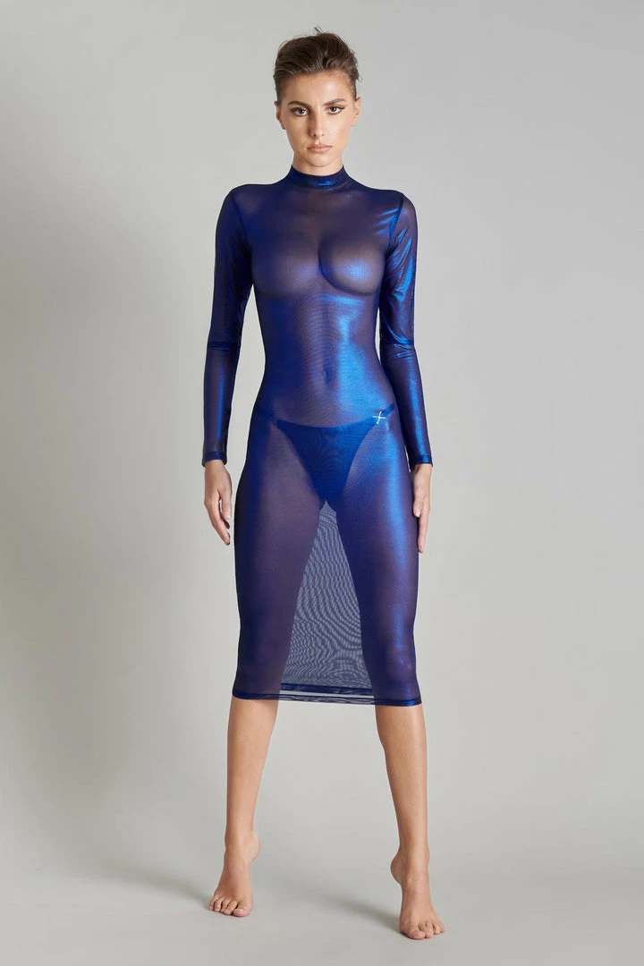 Maison Close Blue Angel Long Sleeve Midi Dress Other Lingerie 3 Maison Close Blue Angel Long Sleeve Midi Dress Other Lingerie