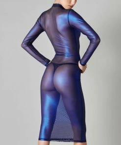 Maison Close Blue Angel Long Sleeve Midi Dress Other Lingerie 9 Maison Close Blue Angel Long Sleeve Midi Dress Other Lingerie