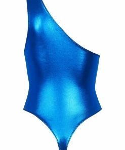 Maison Close Blue Angel One Shoulder Thong Bodysuit Other Lingerie