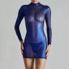 Maison Close Blue Angel Long Sleeve Mini Dress Other Lingerie
