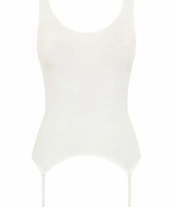 Maison Close La Femme Amazone Tank Top With Suspenders