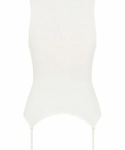 Maison Close La Femme Amazone Tank Top With Suspenders