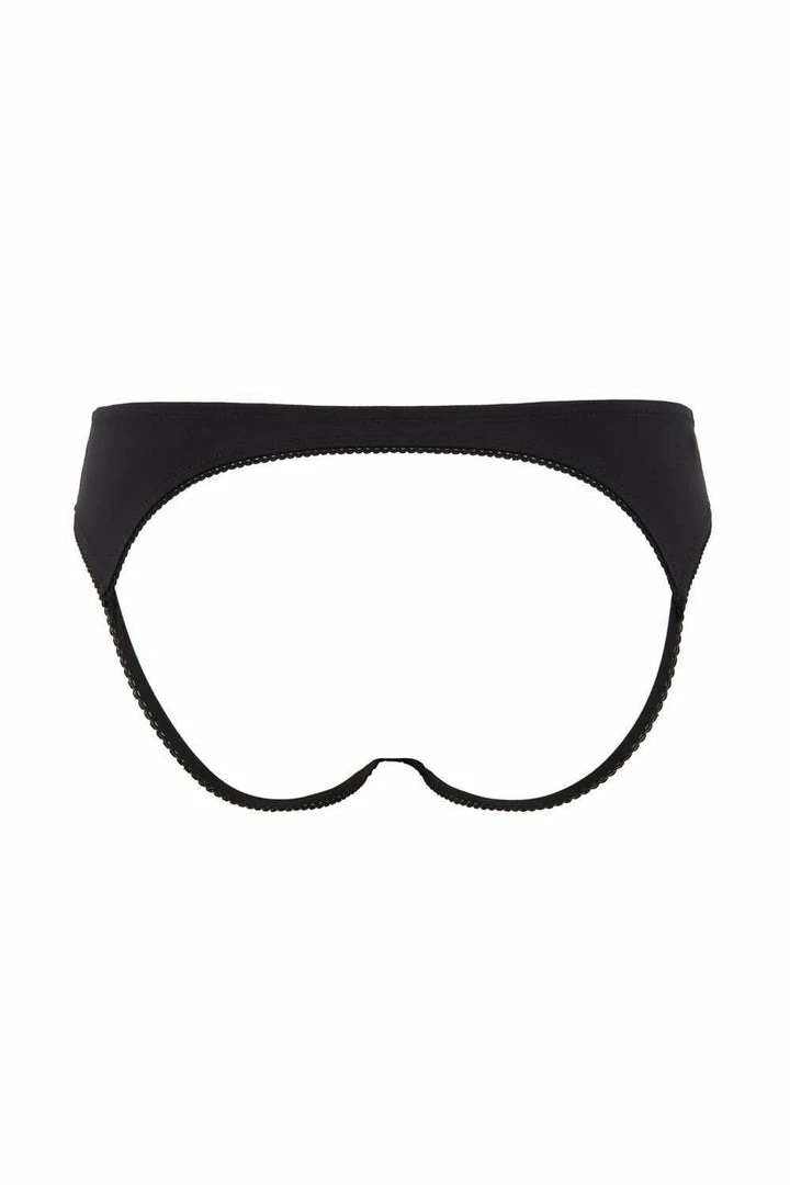 Maison Close Le Petit Secret Black Naked Back Shorty Knickers 6 Maison Close Le Petit Secret Black Naked Back Shorty Knickers