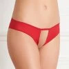 Maison Close Knickers Le Petit Secret Red Open Brief
