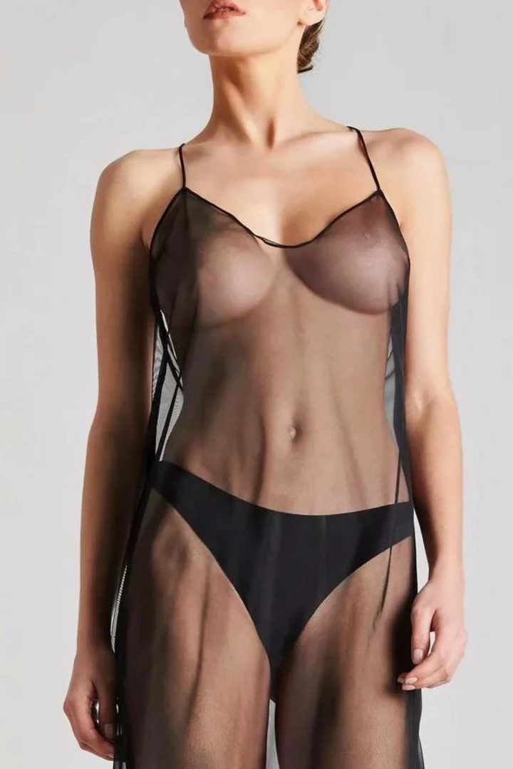 Maison Close Madame Rêve Sheer Long Dress Other Lingerie 4 Maison Close Madame Rêve Sheer Long Dress Other Lingerie