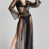 Maison Close Madame Rêve Sheer Long Kimono Other Lingerie