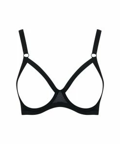 Maison Close Pure Tentation Black Naked Breast Bra
