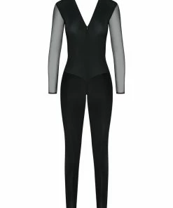 Maison Close Pure Tentation Black Long Sleeve Catsuit Other Lingerie