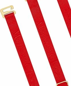 Maison Close Signature Red Suspender Straps