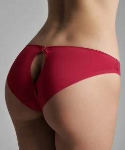 Maison Close Tapage Nocturne Red Open Brief Knickers