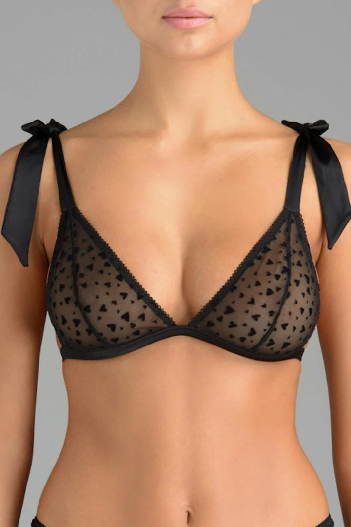 Coco De Mer Muse - Audrey Triangle Bra (Size XL: UK 14-16) 1 Coco De Mer Muse - Audrey Triangle Bra (Size XL: UK 14-16)