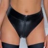 Noir Handmade Fabulous Powerwetlook High Waist Brief Knickers