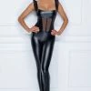 Noir Handmade Fabulous Powerwetlook Catsuit