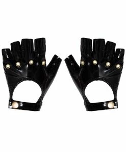 Noir Handmade Fabulous PVC Fingerless Gloves