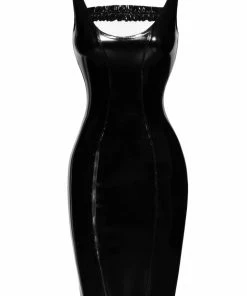 Noir Handmade Fabulous PVC Midi Dress