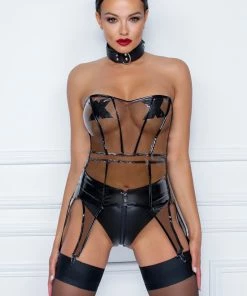 Noir Handmade Other Lingerie TPU Bodice With Suspenders