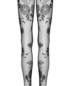 Noir Handmade Fabulous Tulle & Embroidery Stockings Other Lingerie