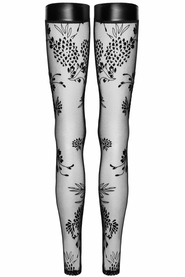 Noir Handmade Fabulous Tulle & Embroidery Stockings Other Lingerie 2 Noir Handmade Fabulous Tulle & Embroidery Stockings Other Lingerie