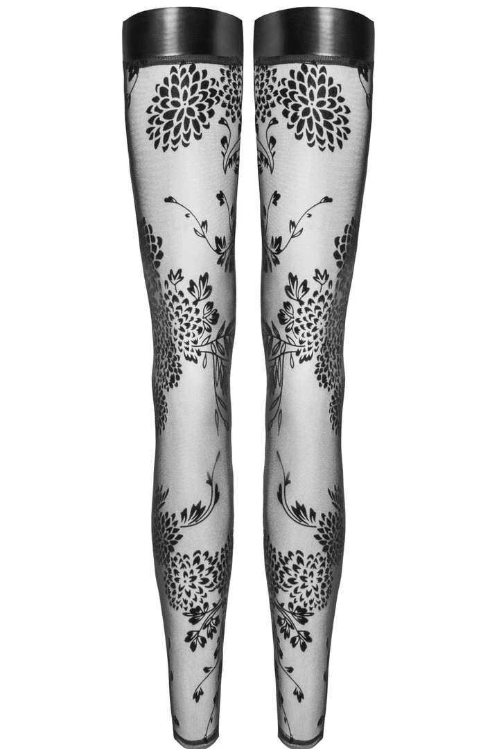 Noir Handmade Fabulous Tulle & Embroidery Stockings Other Lingerie 5 Noir Handmade Fabulous Tulle & Embroidery Stockings Other Lingerie