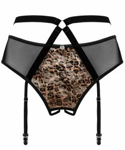 Obsessive Allunes Crotchless Suspender Brief Knickers