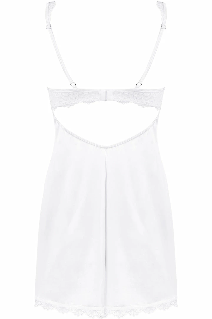 Obsessive Other Lingerie Amor Blanco Chemise & Thong 6 Obsessive Other Lingerie Amor Blanco Chemise & Thong