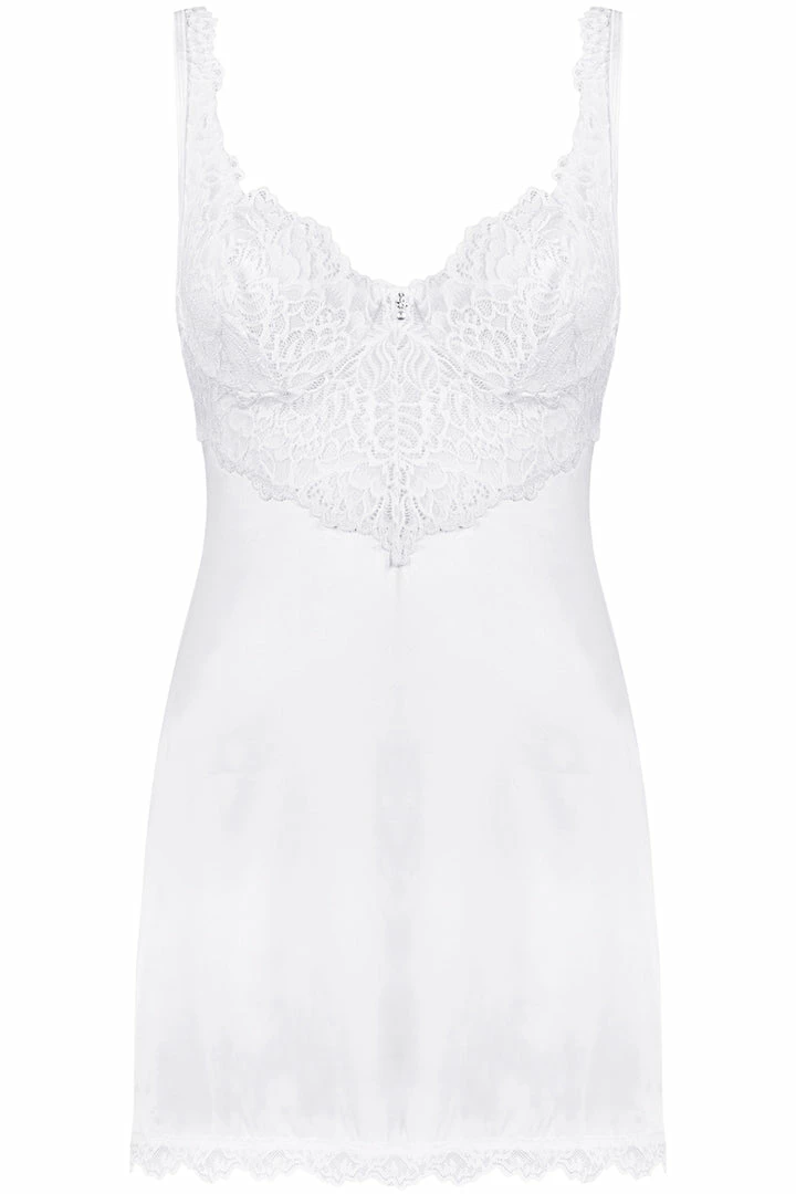 Obsessive Other Lingerie Amor Blanco Chemise & Thong 2 Obsessive Other Lingerie Amor Blanco Chemise & Thong