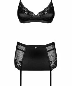 Obsessive Blanita Bra, Thong & Suspender
