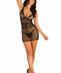 Obsessive Bowessa Chemise & Thong 7 Obsessive Bowessa Chemise & Thong