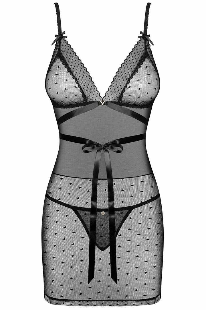 Obsessive Bowessa Chemise & Thong 2 Obsessive Bowessa Chemise & Thong