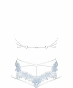 Obsessive Deilana Open Bra & High Waist Thong Wireless Bras