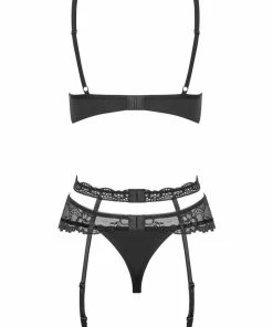 Obsessive Heartina Bra, Thong & Suspender Underwired Bras