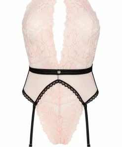 Obsessive Other Lingerie Lilines Thong Bodysuit With Suspenders