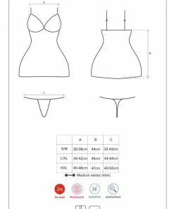 Obsessive Lolitte Babydoll & Thong (Size XXL: UK 16)