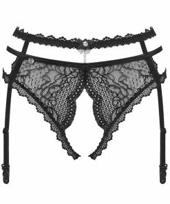 Obsessive Pearlove Crotchless Suspender Brief