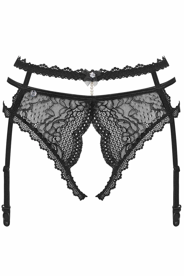 Obsessive Pearlove Crotchless Suspender Brief 2 Obsessive Pearlove Crotchless Suspender Brief