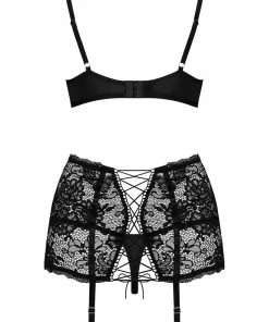 Obsessive Peonesia Bra, Thong & Suspender 11 Obsessive Peonesia Bra, Thong & Suspender